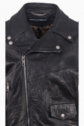 CHAQUETA DE CUERO DOLCE&GABBANA HOMBRE