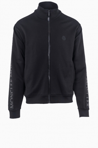 SUDADERA MONCLER CON CREMALLERA Y ESTAMPADO DEL LOGO PARA HOMBRE