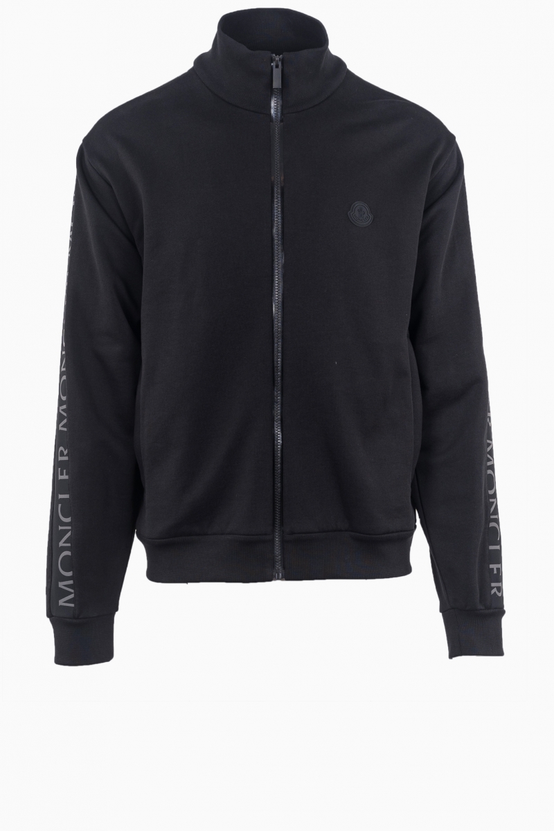 SUDADERA MONCLER CON CREMALLERA Y ESTAMPADO DEL LOGO PARA HOMBRE