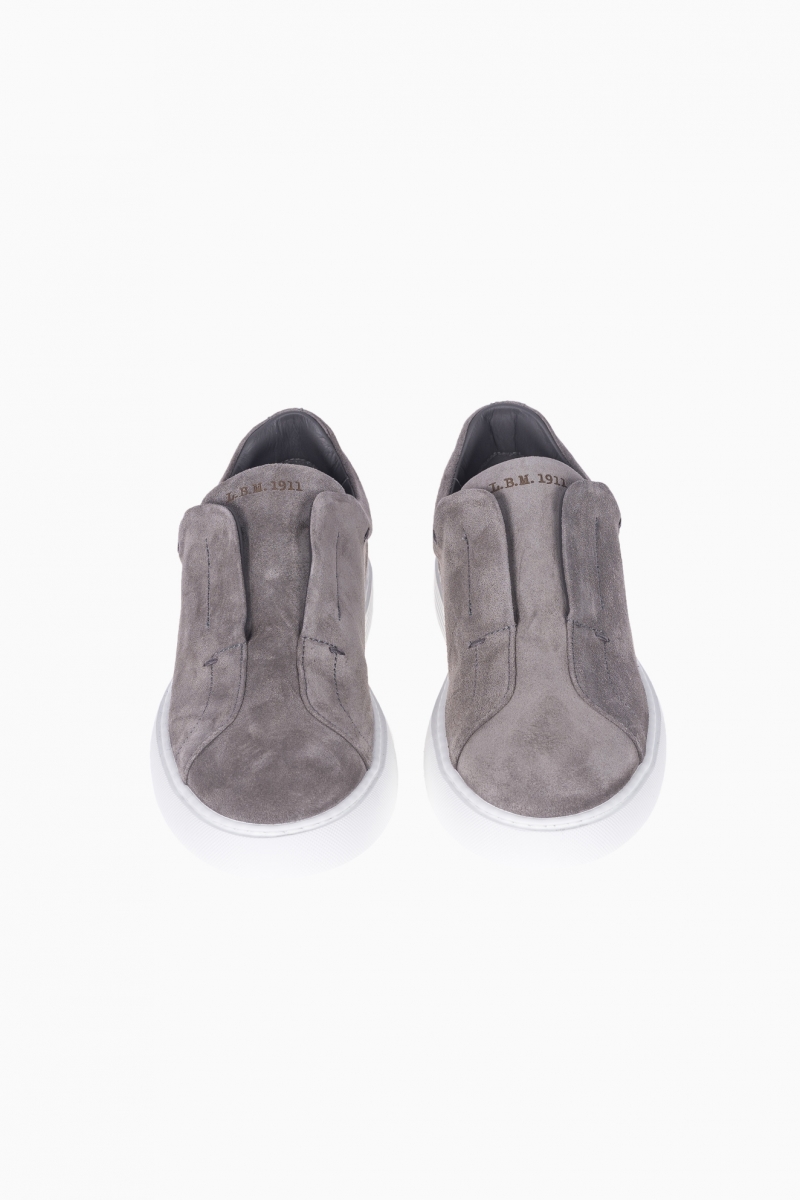 L.B.M. 1911 MEN'S SUEDE SLIP-ON TRAINERS