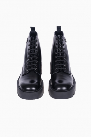 PRADA COMBAT BOOTS MIT LOGO-PLAKETTE FÜR HERREN