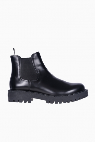 PRADA HERREN LOGO PLAQUE KAMPFSTIEFEL