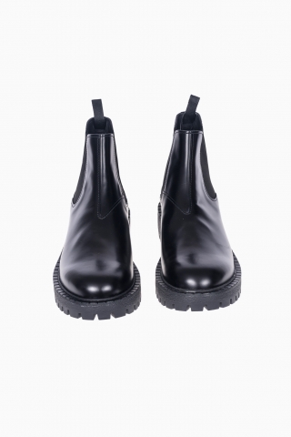 PRADA HERREN LOGO PLAQUE KAMPFSTIEFEL